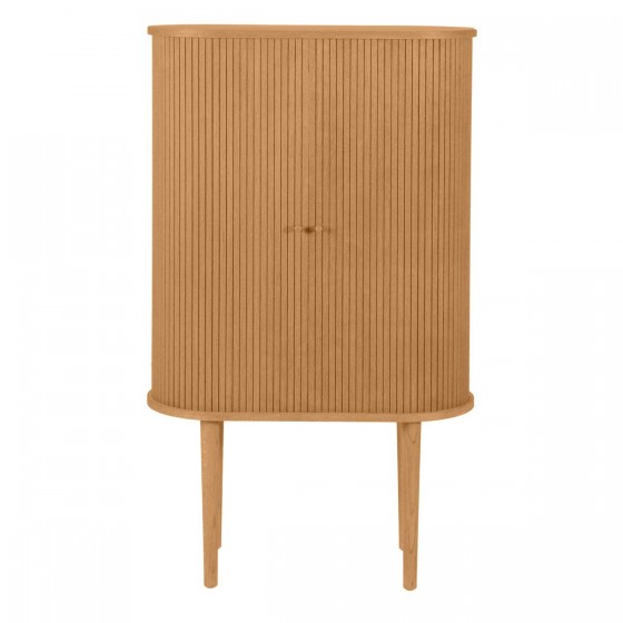 Buffet haut 2 portes coulissantes chêne naturel, Gamme pure