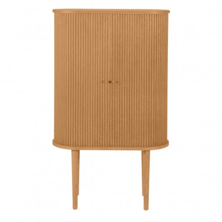 Buffet haut 2 portes coulissantes chêne naturel, Gamme pure