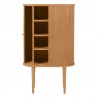 Buffet haut 2 portes coulissantes chêne naturel, Gamme pure