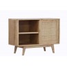 Buffet en teck massif 1 porte / 3 tiroirs, Gamme archi