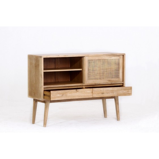 Buffet en teck massif 2 portes / 2 tiroirs, Gamme archi