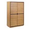 Buffet haut en teck massif 4 portes, Gamme dynamic