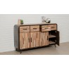 Buffet en teck recyclé, 4 portes, 4 tiroirs, Gamme avenue