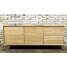Buffet en chêne, 2 portes, 3 tiroirs, Gamme milan