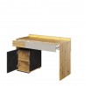 Bureau enfant 120cm, 1 tiroir et 1 porte, avec LED, Gamme CUBE