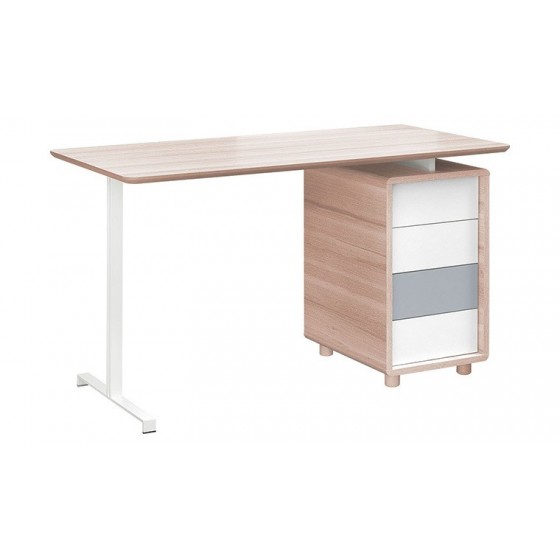Bureau enfant en bois, 4 tiroirs, Gamme sintra