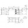 Bureau enfant 130 industriel , Gamme alex