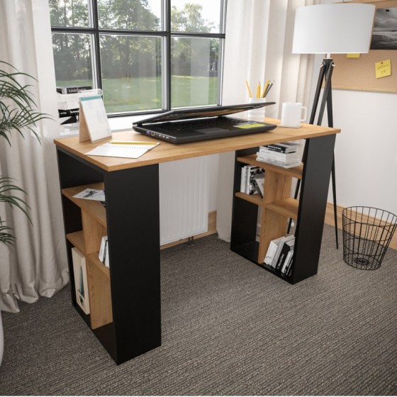 BUREAU GAIN DE PLACE 10 NICHES DE RANGEMENT , GAMME MODULO