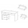 Bureau 2 tiroirs avec un conteneur , Gamme office
