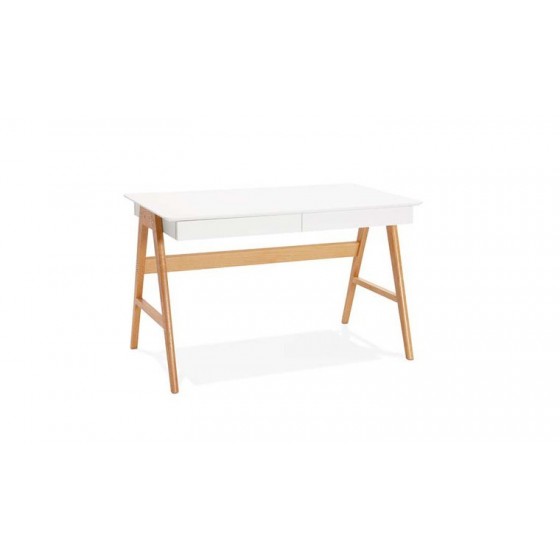 Bureau en mdf, 2 tiroirs, Gamme prato