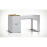 Bureau en bois stratifié blanc, Gamme rimini