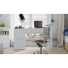 Bureau en bois stratifié blanc, Gamme rimini