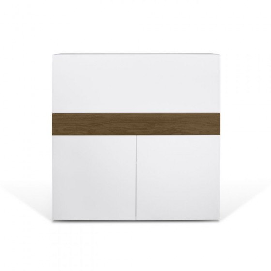 Meuble secretaire design 3 portes 1 tiroir , Gamme focus