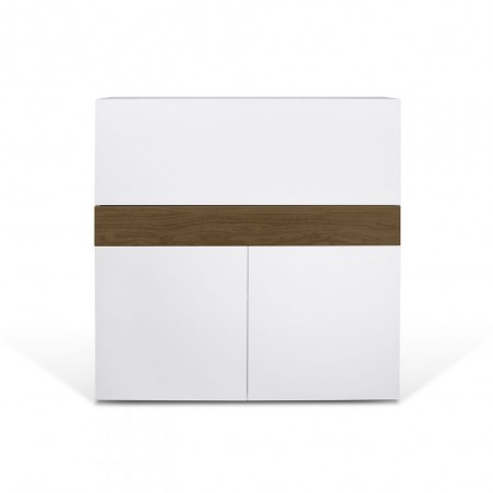 Meuble secretaire design 3 portes 1 tiroir , Gamme focus