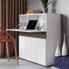 Meuble secretaire design 3 portes 1 tiroir , Gamme focus