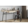 Bureau design avec pieds en métal, 3 niches, 1 tiroir, Gamme ply