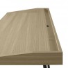 Bureau design avec pieds en métal, 3 niches, 1 tiroir, Gamme ply