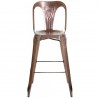 Chaise de bar cuivre vieilli, Gamme indus