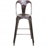 Chaise de bar cuivre vieilli, Gamme indus