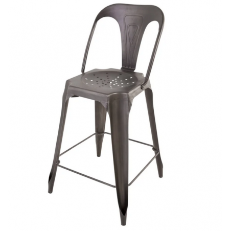 Chaise snack métal vieilli, Gamme indus