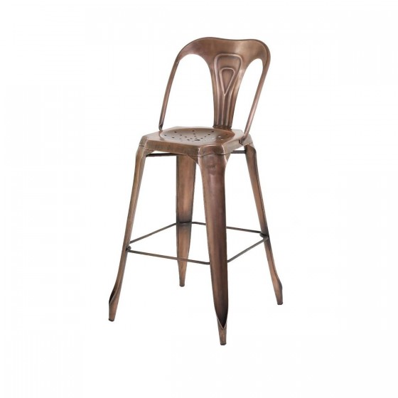 Chaise de bar métal vieilli, Gamme indus