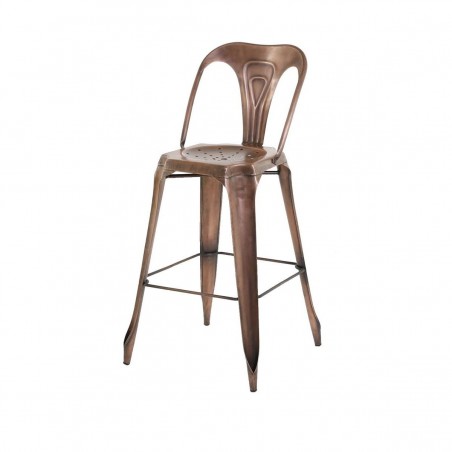 Chaise de bar métal vieilli, Gamme indus