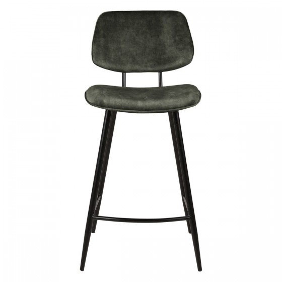 Chaise plan de travail velours verte foncée, Gamme lizzy