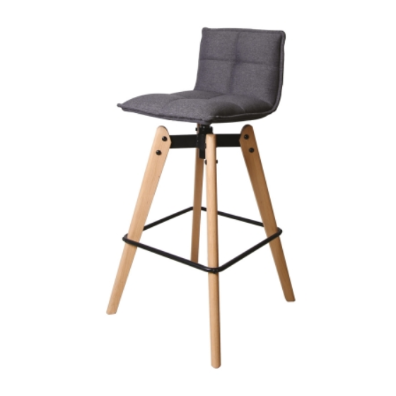 Chaise de bar grise, Gamme mae