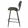 Chaise plan de travail velours verte foncée, Gamme lizzy