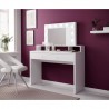 Coiffeuse 1 tiroir,  couleur blanc, Gamme Aria