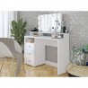 Coiffeuse 3 tiroirs et 1 niche,  couleur blanc, Gamme Diva