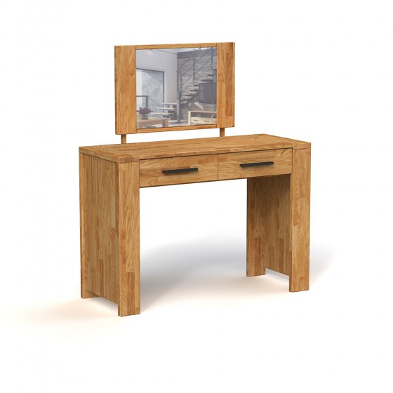 Coiffeuse en bois, 2 tiroirs, 1 miroir, Gamme limassol