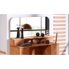 Coiffeuse en hêtre, 6 tiroirs, 1 porte, 1 miroir, Gamme burgos