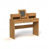 Coiffeuse en hêtre, 5 tiroirs, 1 miroir, Gamme lancy