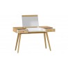 Coiffeuse en bois, 2 tiroirs, 1 niche, 1 miroir relevable, Gamme benidorm