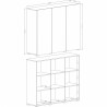 Commode  design 3 portes , Gamme notte