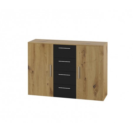 Commode contemporaine 2 portes 4 tiroirs , Gamme arte