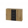 Commode contemporaine 2 portes 4 tiroirs , Gamme arte