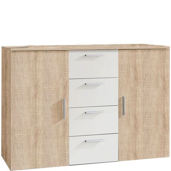 Commode contemporaine 2 portes 4 tiroirs , Gamme arte