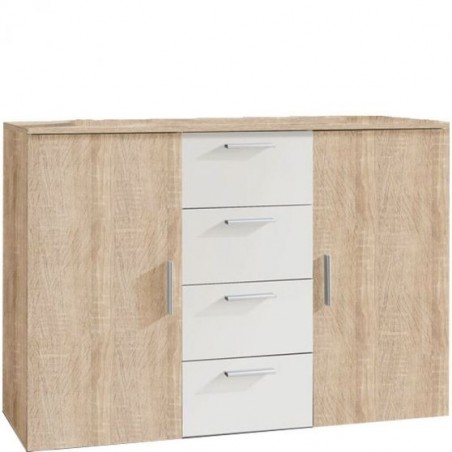 Commode contemporaine 2 portes 4 tiroirs , Gamme arte