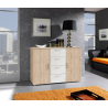 Commode contemporaine 2 portes 4 tiroirs , Gamme arte