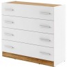Commode contemporaine 4 tiroirs, Gamme moore