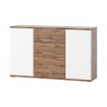 Commode en bois, 4 tiroirs, 2 portes, Gamme davos
