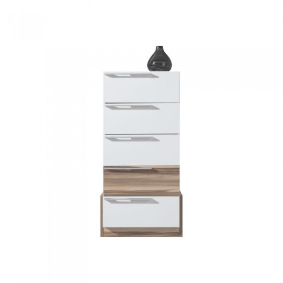 Commode en bois, 5 tiroirs, Gamme mya