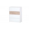 Commode en bois, 4 tiroirs, Gamme binche