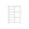 Commode en hêtre, 6 tiroirs, 1 porte, Gamme carouge
