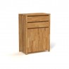 Commode en hêtre, 2 tiroirs, 2 portes, Gamme carouge