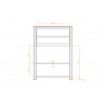 Commode en hêtre, 2 tiroirs, 2 portes, Gamme carouge