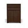 Commode en hêtre, 2 tiroirs, 2 portes, Gamme carouge