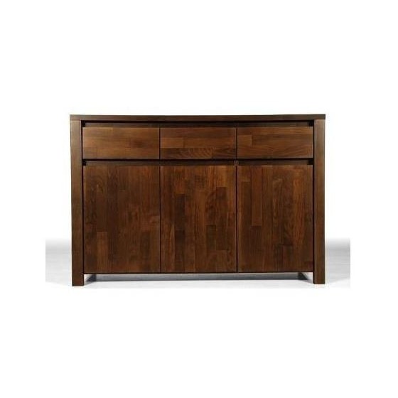 Commode en hêtre, 3 portes, 3 tiroirs, Gamme carouge